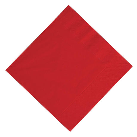 Duni Compostable Lunch Napkins Red 330mm (Pack of 1000) - GJ104 Paper Napkins Duni   