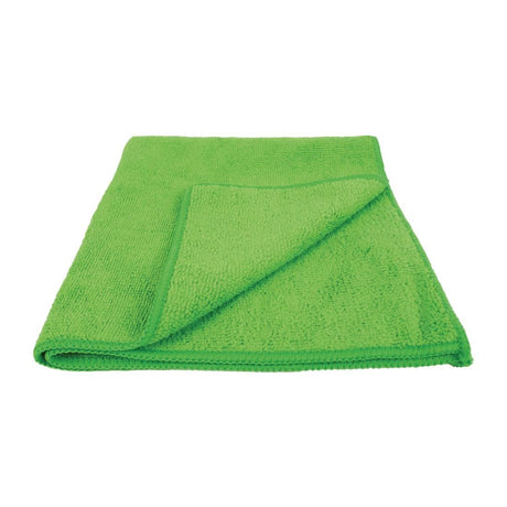 EcoTech Microfibre Cloths Green (Pack of 10) - FA219 Microfibre & Polishing Cloths EcoTech   