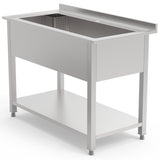 Empire Stainless Steel Extra Wide Single Pot Wash Catering Sink 1200mm - EMP-PW1200 Pot Wash Sinks Empire   