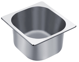 Empire 1/6 Gastronorm Pan Stainless Steel 150mm Deep - EMP-GN1-6150 GN Gastronorm Pans Empire   