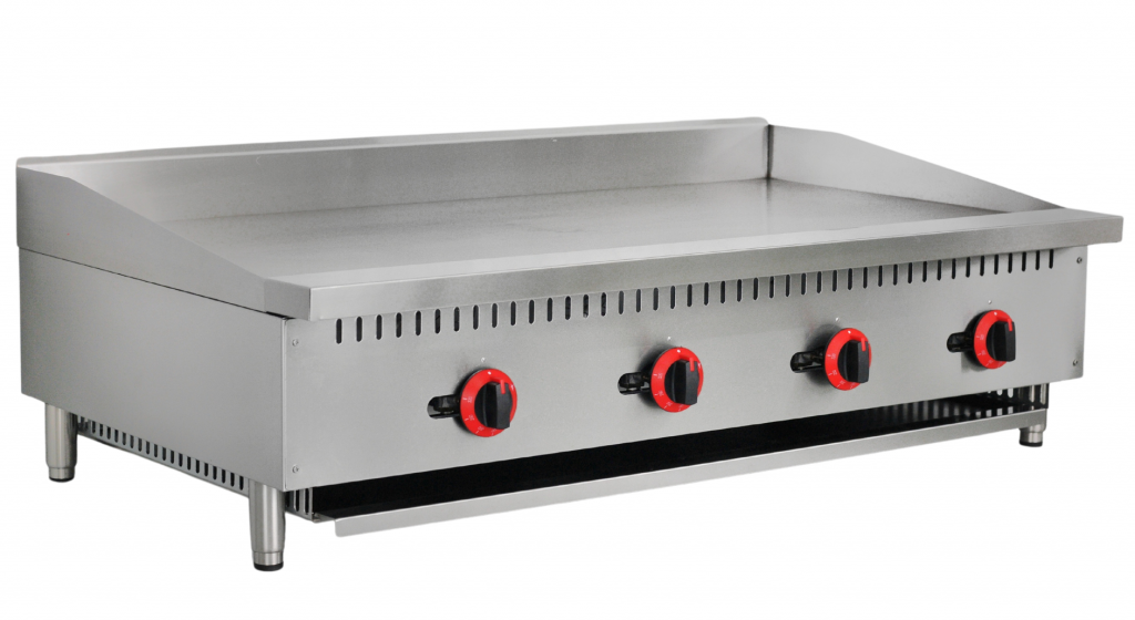 Empire 4 Burner Gas Griddle Smooth – 1220mm LPG & Nat Gas Commercial Countertop - EMP-WK-MGRG-48 Gas Griddles Empire