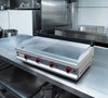 Empire 4 Burner Gas Griddle Half Flat Half Ribbed 1150mm Wide - EMP-GD1150-RIB Gas Griddles Empire   