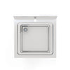Empire Stainless Steel Commercial Sink Unit – Single Bowl with Undershelf & Splashback 600mm Wide | 600SINK Single Bowl Sinks Empire