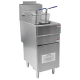 Empire Gas Fryer Free Standing Single Tank with Twin Baskets 18 Ltr 3 Burner - EGF90 Freestanding Gas Fyers Hamoki
