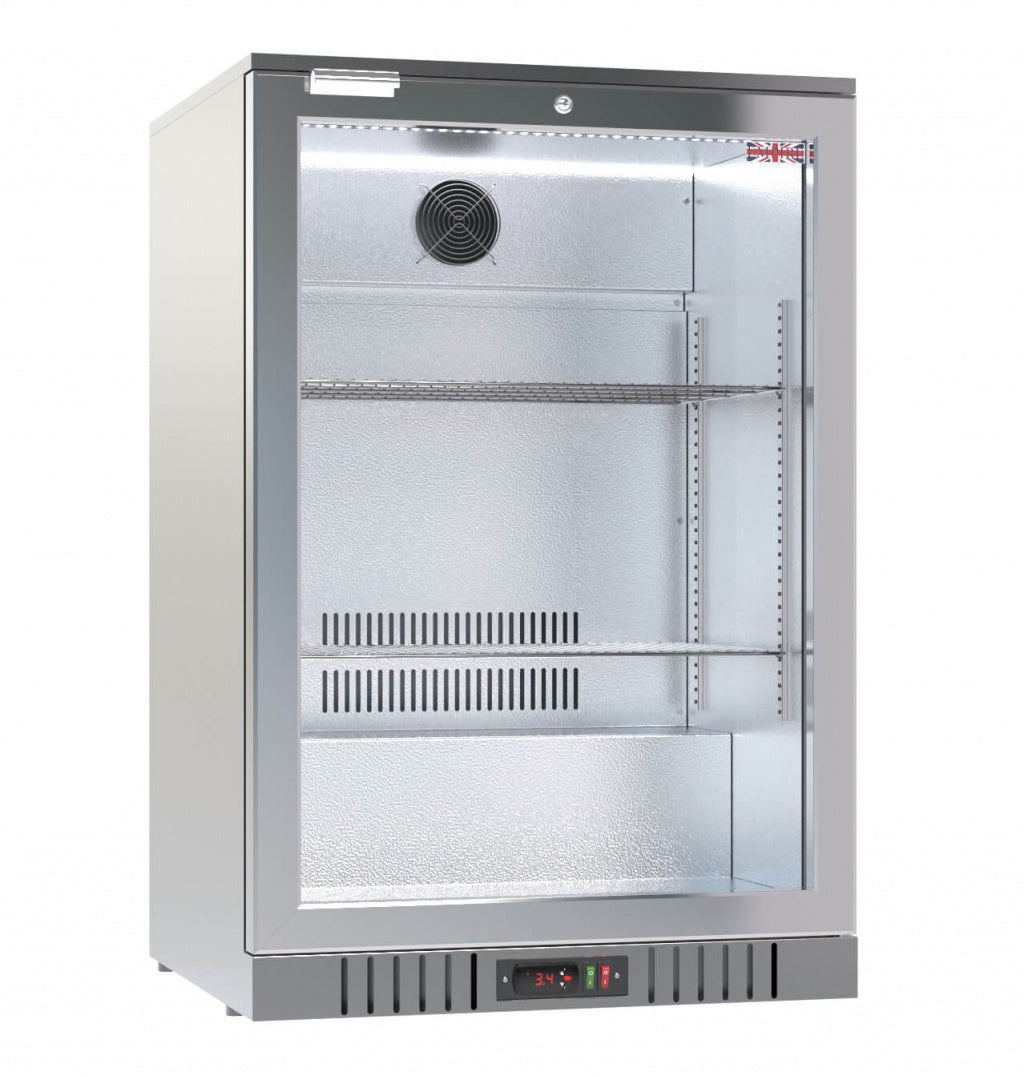 Empire Single Door 138Ltr Bottle Cooler Stainless Steel CL130HS