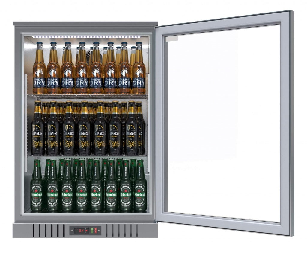 Empire Single Door 138Ltr Bottle Cooler Stainless Steel CL130HS