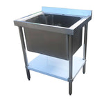 Empire Stainless Steel Midi Pot Wash Sink with Undershelf - PW-750-CB-1 Pot Wash Sinks Empire   