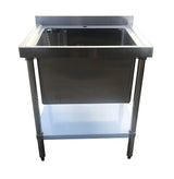 Empire Stainless Steel Midi Pot Wash Sink with Undershelf - PW-750-CB-1 Pot Wash Sinks Empire   