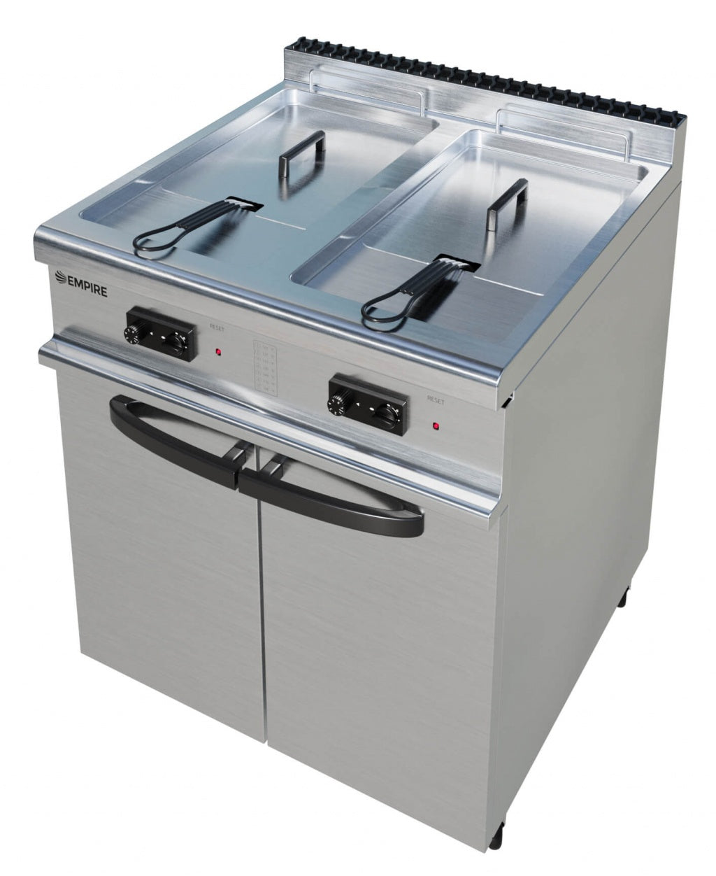 Empire Twin Basket Twin Tank Free Standing Gas Fryer 6 Burner With LPG Conversion Kit 2 x 20Ltr - EMP-TG70-QC-2 Freestanding Gas Fyers Empire   