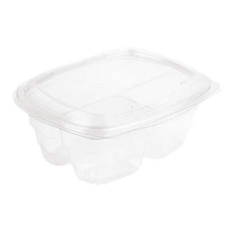 Faerch Fresco Three-Compartment Recyclable Deli Containers With Lid 750ml / 26oz - FB360 Takeaway Food Containers Faerch   