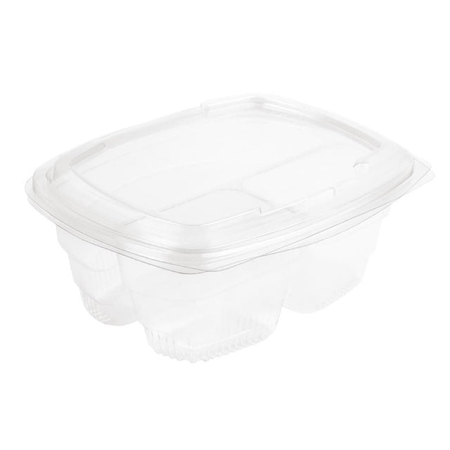 Faerch Fresco Three-Compartment Recyclable Deli Containers With Lid 750ml / 26oz - FB360 Takeaway Food Containers Faerch   