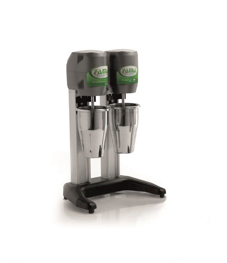 Fama MF4D Double Drink Mixer with Stainless Steel Cups 2 x 0.8 Litres Spindle Drinks Mixers Fama Industrie