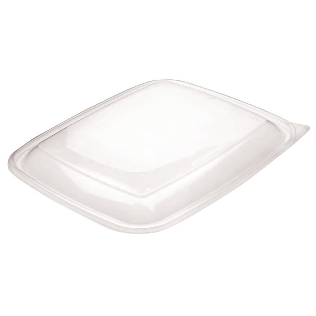 Fastpac Large Rectangular Food Container Lids 1350ml / 48oz (Pack of 150) - DW785 Takeaway Food Containers FastPac   