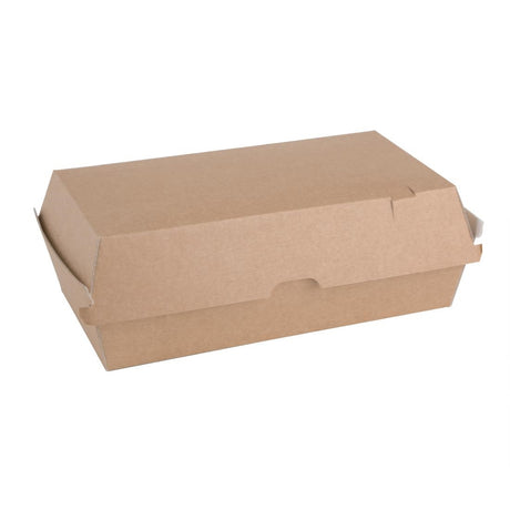 Fiesta Green Compostable Kraft Food Boxes Large 204mm (Pack of 100) - FB667 Takeaway Food Containers Fiesta Green   