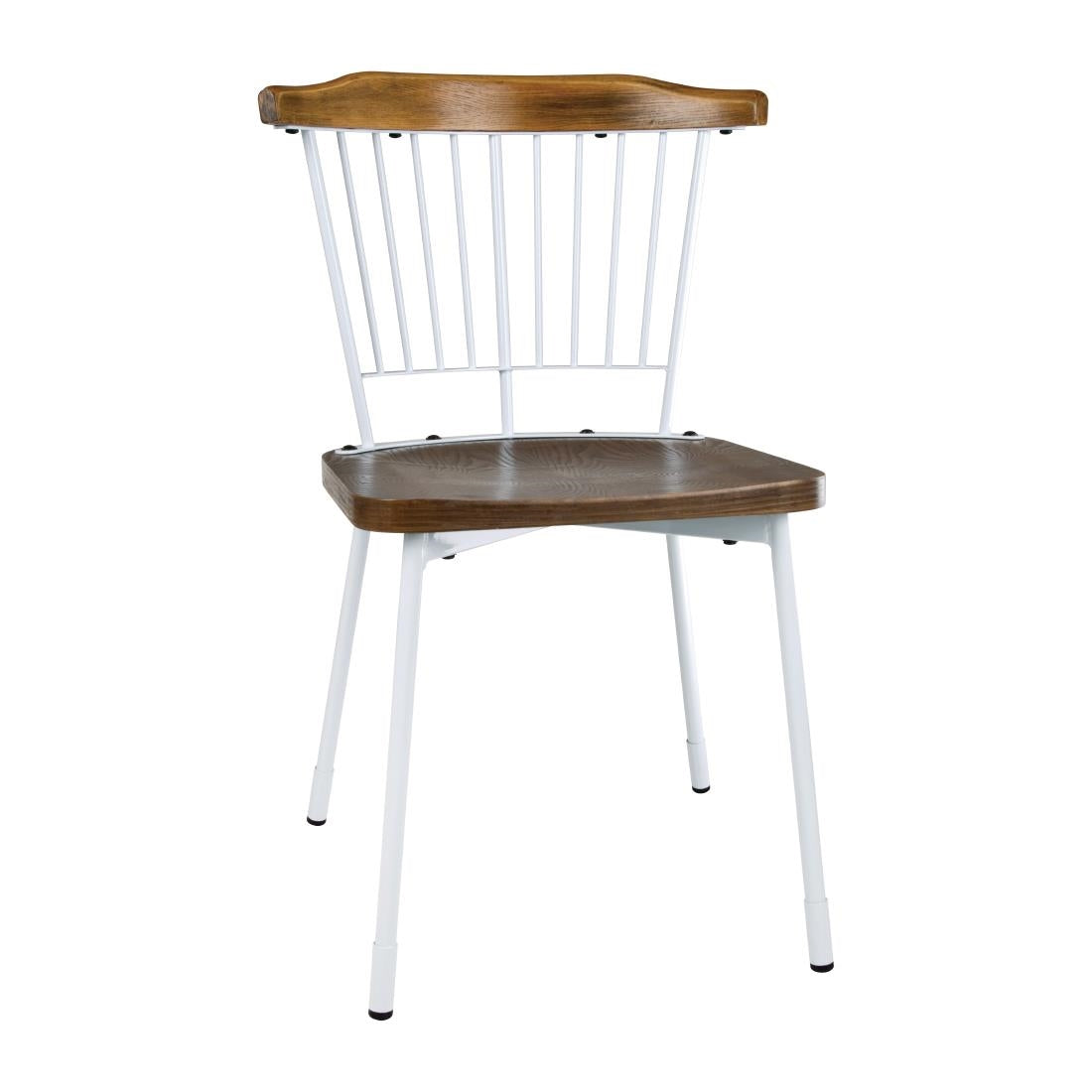 Bolero Scandi Side Chairs White (Pack of 2) - FB870 Chairs Bolero   