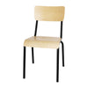 Bolero Cantina Side Chairs with Wooden Seat Pad and Backrest Black (Pack of 4) - FB949 Chairs Bolero   