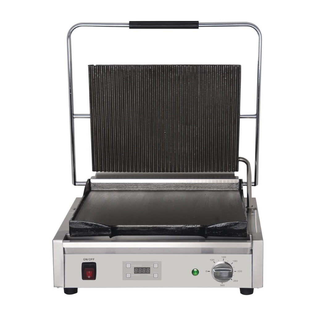 Buffalo Large Ribbed Top Contact Grill - FC382
