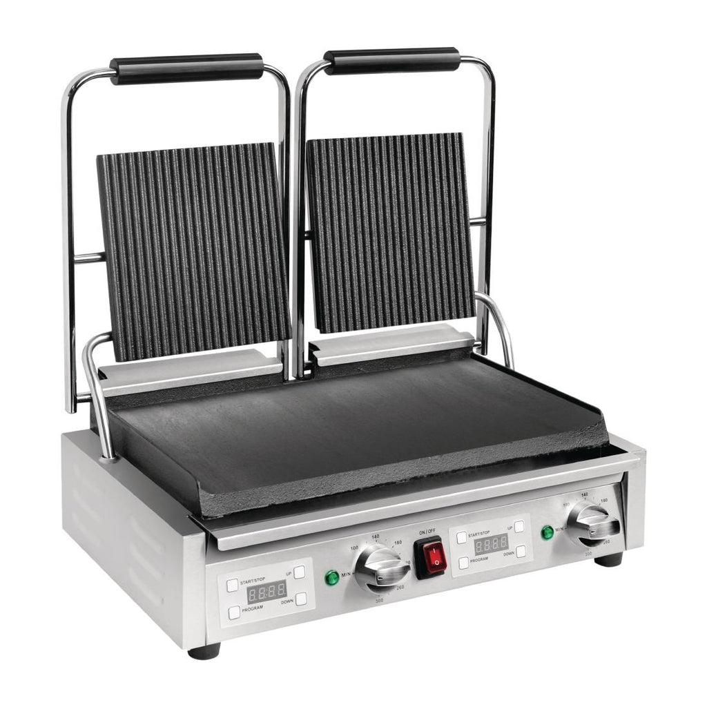 Buffalo Double Ribbed Top Contact Grill - FC385 Contact Grills & Panini Makers Buffalo   