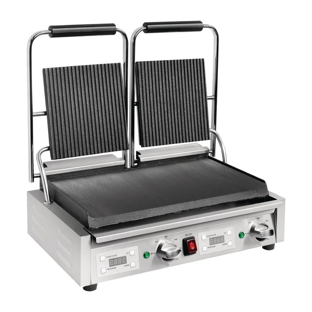 Buffalo Double Ribbed Top Contact Grill - FC385 Contact Grills & Panini Makers Buffalo   