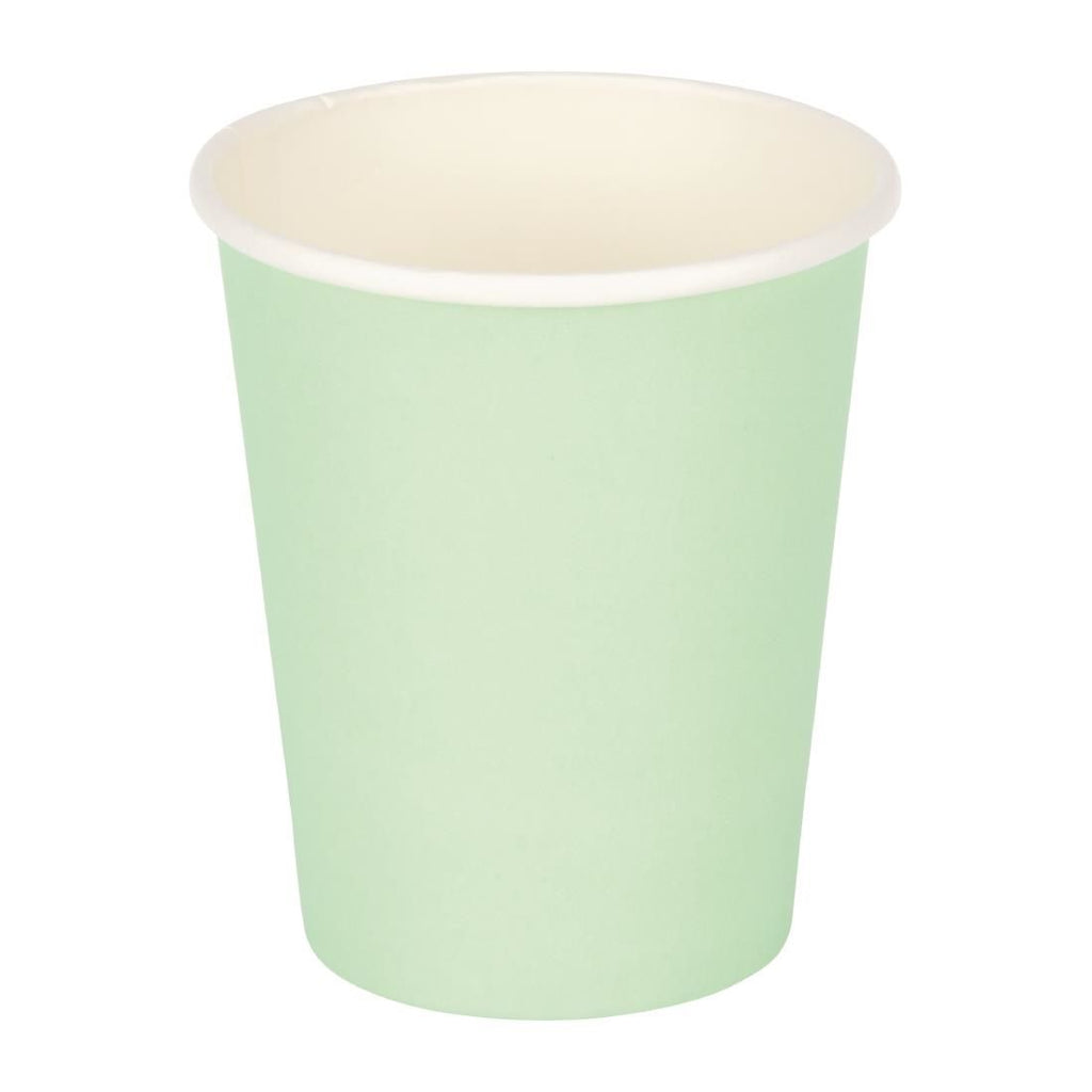 Fiesta Disposable Coffee Cups Single Wall Turquoise 225ml / 8oz (Pack of 50) - GP400 Disposable Cups Fiesta   