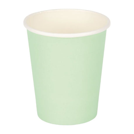 Fiesta Disposable Coffee Cups Single Wall Turquoise 225ml / 8oz (Pack of 50) - GP400 Disposable Cups Fiesta   