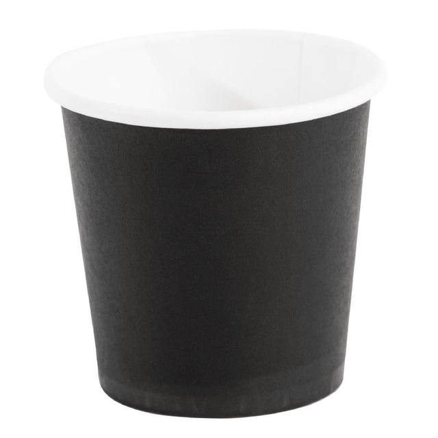 Fiesta Disposable Espresso Cups Single Wall Black 112ml / 4oz (Pack of 1000) - GF018 Disposable Cups Fiesta   