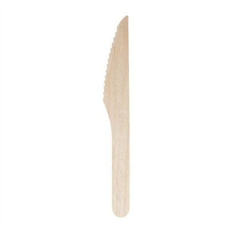 Fiesta Green Biodegradable Disposable Wooden Knives (Pack of 100) - CD902