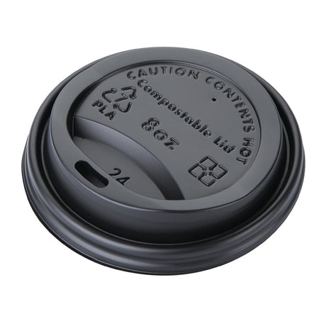 Fiesta Green Compostable Coffee Cup Lids 225ml / 8oz (Pack of 1000) - DS052 Disposable Cups Fiesta Green   