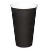 Fiesta Single Wall Takeaway Coffee Cups Black 455ml / 16oz (Pack of 1000) - GF044