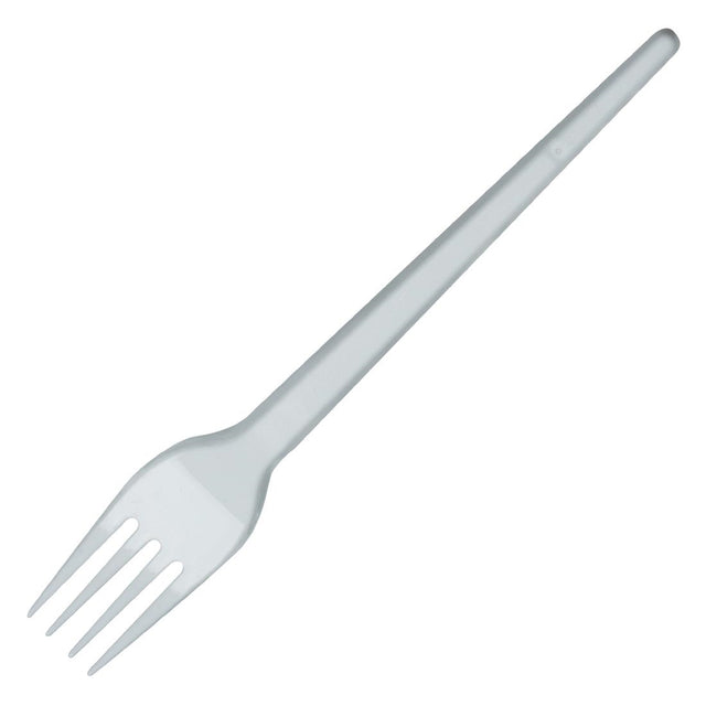 eGreen Individually Wrapped White Plastic Forks (Pack of 500) - FP578 Disposable Cutlery eGreen   
