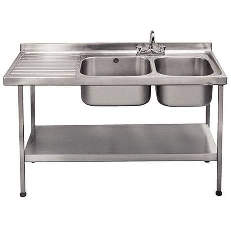 Franke Self Assembly Stainless Steel Sink Right Hand Bowl 1500x 600mm - P052 Double Bowl Sinks Franke   