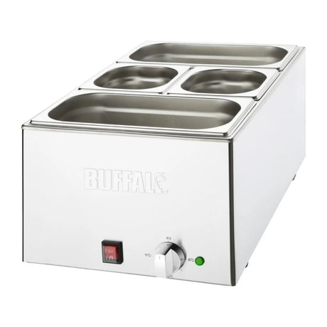 Buffalo Wet Heat Bain Marie 2 x GN1/3 & 2 x GN1/6 Pans Included - FT691 Bain Maries Buffalo   