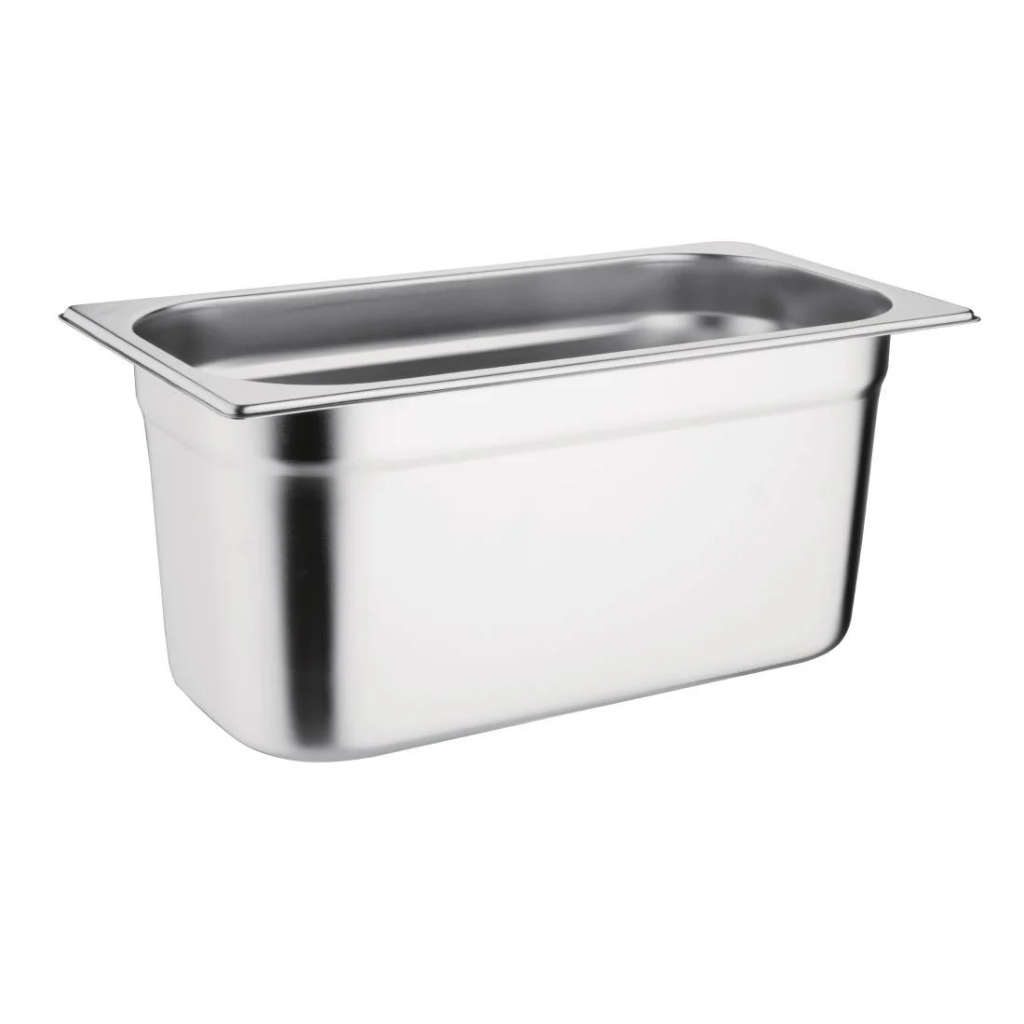 Empire 1/4 Gastronorm Pan Stainless Steel 100mm Deep - EMP-GN1-4100 GN Gastronorm Pans Empire   