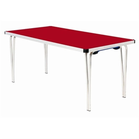 Gopak Contour Folding Table Red 6ft - DM948