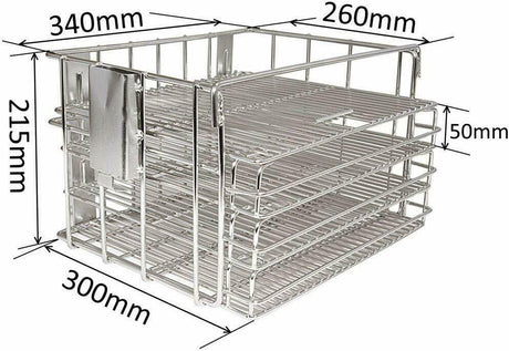Henny Penny Pressure Fryer Stainless Steel Frying Basket - EMP-HPELEC Henny Penny Basket Accessories Empire   