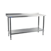Holmes Stainless Steel Wall Table with Upstand 1800mm - DR024 Stainless Steel Wall Tables Holmes   