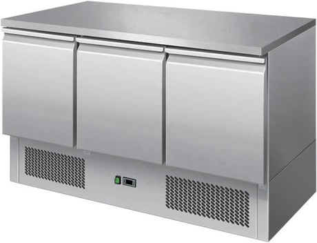 Ice-A-Cool ICE3851GR 3 Door Undercounter Refrigerator 380 Litres Pizza Prep Counters - 3 Door Ice-A-Cool   