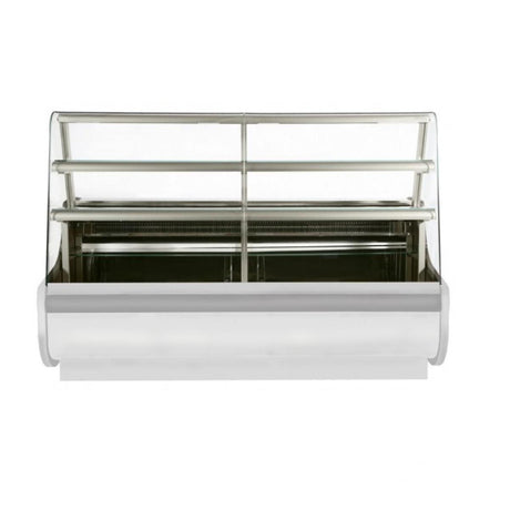 Igloo Beta Curved Glass Patisserie Serveover Counter White 1605mm Wide - BETA160W Standard Serve Over Counters Igloo   