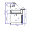 Igloo Casia Curved Glass Salad Display Serveover Counter 990mm Wide - CASIA1.0 Standard Serve Over Counters Igloo   