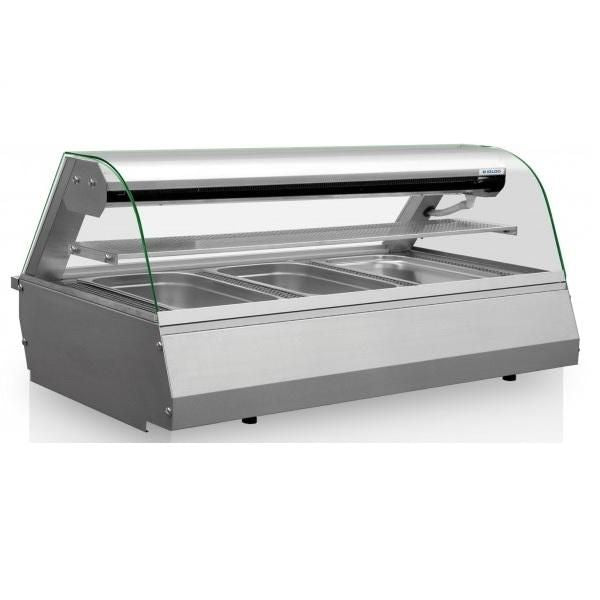 Igloo Celinac Curved Glass Counter Top Refrigerated Serveover Counter 1320mm Wide - COLD3 Standard Serve Over Counters Igloo   