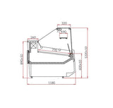 Igloo Luzon Flat Glass Meat Serveover Counter 1960mm Wide - BA203M Meat Serve Over Counters Igloo   