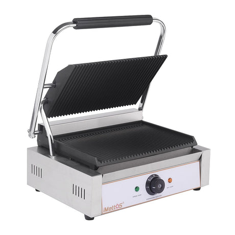 iMettos Contact Grill Large Single / Ribbed - 101014 Contact Grills & Panini Makers iMettos   