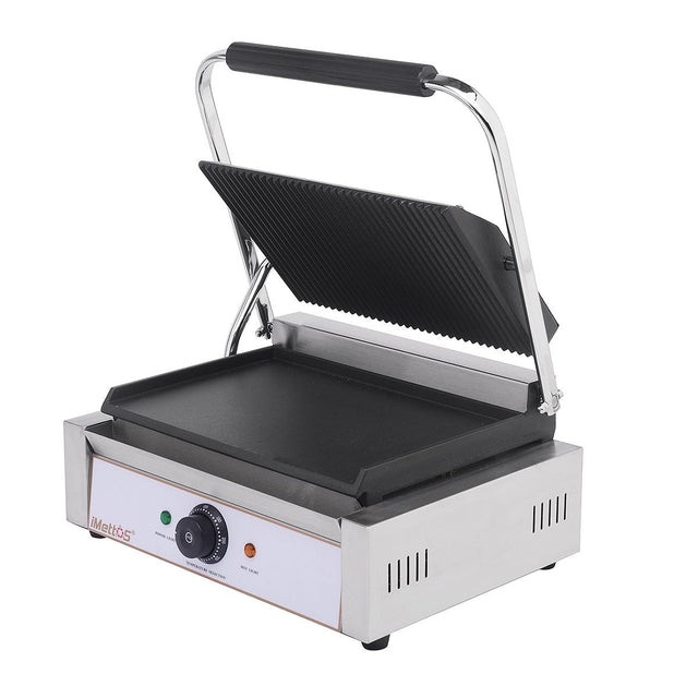 Hamoki Contact Grill Large Single / Ribbed Top & Smooth Bottom  - 101016 Contact Grills & Panini Makers Hamoki   