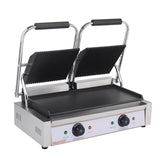iMettos Contact Grill Twin / Ribbed Top & Smooth Bottom  - 101019 Contact Grills & Panini Makers iMettos   