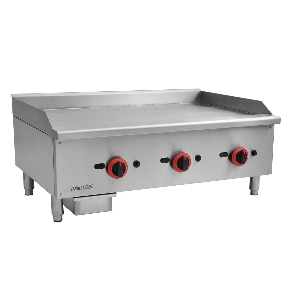 Hamoki 3 Burner Gas Countertop Griddle 904mm Wide - 101059 Gas Griddles Hamoki   