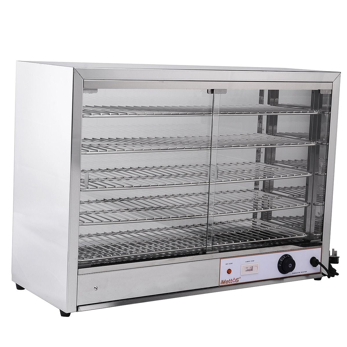 iMettos Heated Pie Cabinet & Warmer 5 Shelves - 101038 Pie Display Cabinets iMettos   