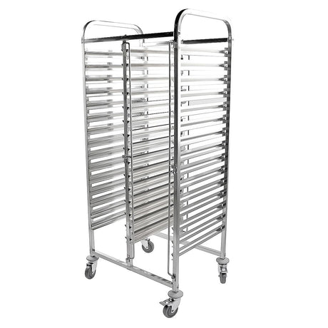 Hamoki Racking Trolley 30 Shelves Double Row for GN Pan1/1 - 301008 GN & Racking Trolleys Hamoki   
