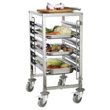 Hamoki Racking Trolley 6 Shelves with Work Table Top for GN Pan 1/1 - 301010 GN & Racking Trolleys Hamoki   
