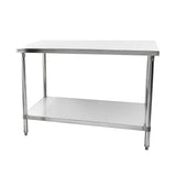 Hamoki Stainless Steel Prep Centre Table 1800w x 700d mm | 141046 Stainless Steel Centre Tables Hamoki