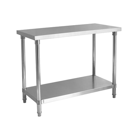 Hamoki Stainless Steel Prep Centre Table 1800w x 700d mm | 141046 Stainless Steel Centre Tables Hamoki